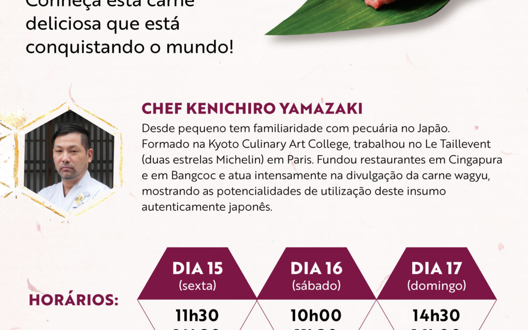 Festival do Japão conta com palestra e degustação Wagyu